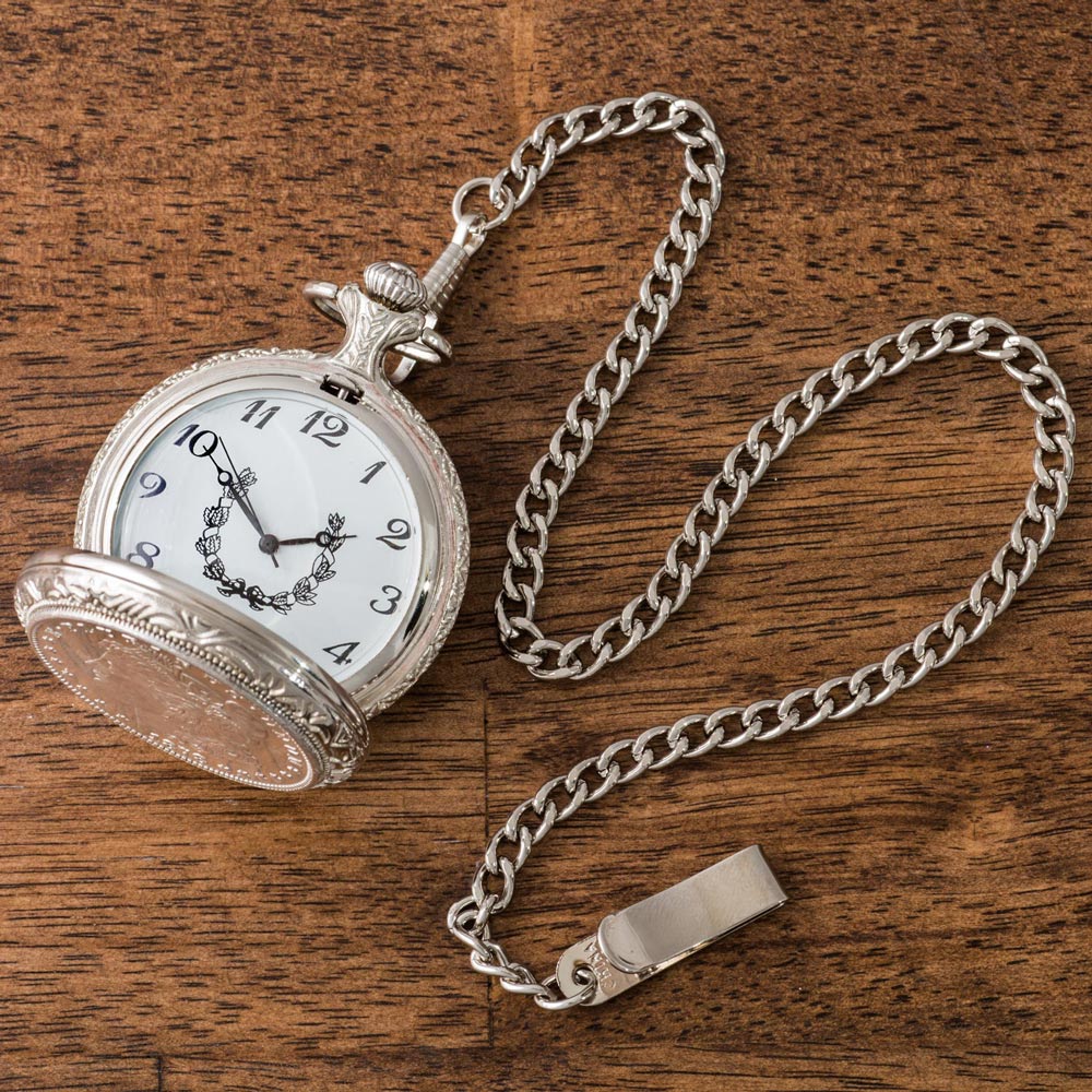 Silver dollar shop pocket watch