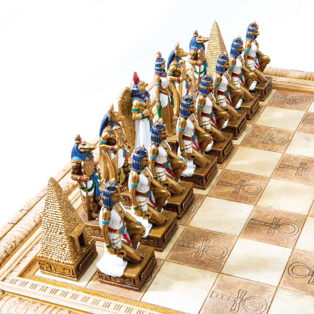 READY TO SHIP****Egyptian Chess set, sold Customisable Colours(Pieces only/Board Not inluded)